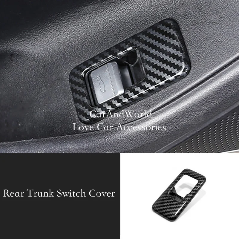 Carbon Fiber Rear Trunks Tail Door Switch Glove Box Handle Cover Trims Car Interior Accessories For BYD HAN DM-i EV 2020-2025
Carbon Fiber Rear Trunks Tail Door Switch Glove Box Handle Cover Trims Car Interior Accessories For BYD HAN DM-i EV 2020-2025