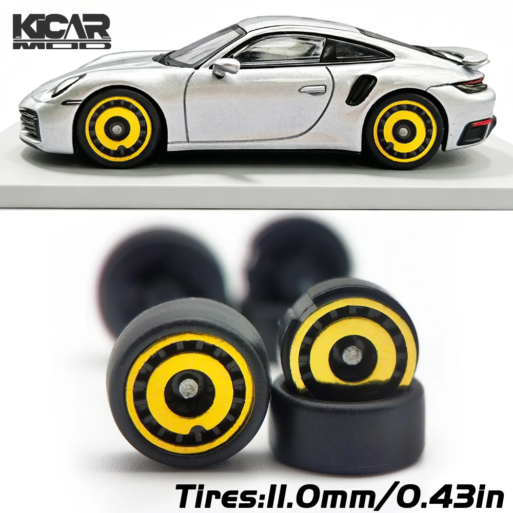 Model Car 1/64 Removable Rubber Slick Tires 11mm Formula Rims, RLC Premium Wheels for Hot Wheels Advan GT (1 Set)
Model Car 1/64 Removable Rubber Slick Tires 11mm Formula Rims, RLC Premium Wheels for Hot Wheels Advan GT (1 Set)