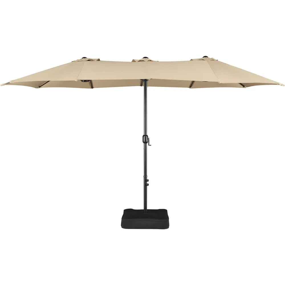 15 Ft Triple-size Patio Umbrella W/Base Included - Market Extra-Large Double Sided Umbrella - Twin-size Patio Parasol
15 Ft Triple-size Patio Umbrella W/Base Included - Market Extra-Large Double Sided Umbrella - Twin-size Patio Parasol