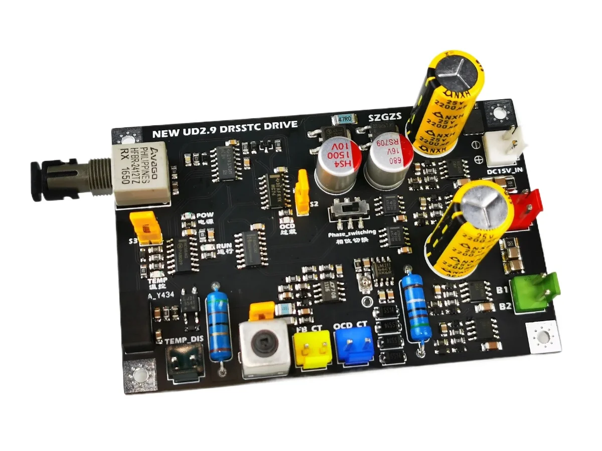 DRSSTC UD2.9 Phase Shift PDM Mode Dual Totem Driver Board Tesla Coil Artificial Lightning Accessories
DRSSTC UD2.9 Phase Shift PDM Mode Dual Totem Driver Board Tesla Coil Artificial Lightning Accessories