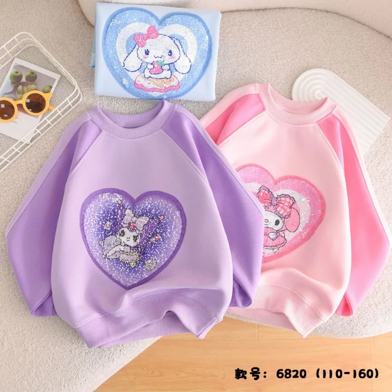 2025 Cinnamoroll My Melody Anime Kawaii MINISO Casual Shirt Cute Kuromi Hoodie Long Sleeve Clothing Baby Gifts for Kids
2025 Cinnamoroll My Melody Anime Kawaii MINISO Casual Shirt Cute Kuromi Hoodie Long Sleeve Clothing Baby Gifts for Kids