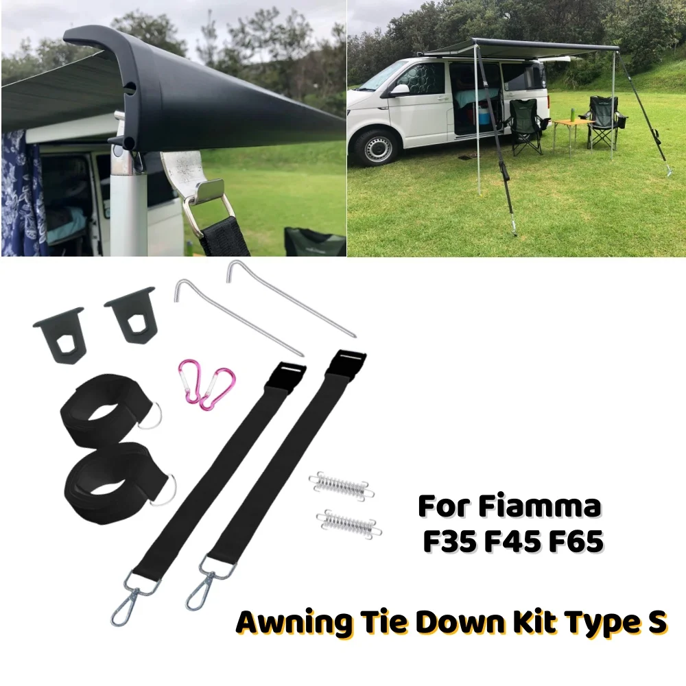 1Set Caravan Awning Tie Down Type S Black for Fiamma F35 F45 F65 Motorhome Camper Outdoor Camping Tent Windbreak Accessories
1Set Caravan Awning Tie Down Type S Black for Fiamma F35 F45 F65 Motorhome Camper Outdoor Camping Tent Windbreak Accessories