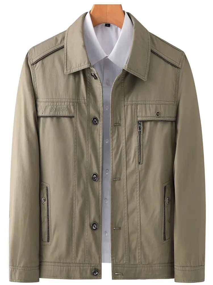 Мужская демисезонная куртка из чистого хлопка с воротником-стойкой, повседневная, модная, городская, прочная, утепленная, на подкладке
Мужская демисезонная куртка из чистого хлопка с воротником-стойкой, повседневная, модная, городская, прочная, утепленная, на подкладке