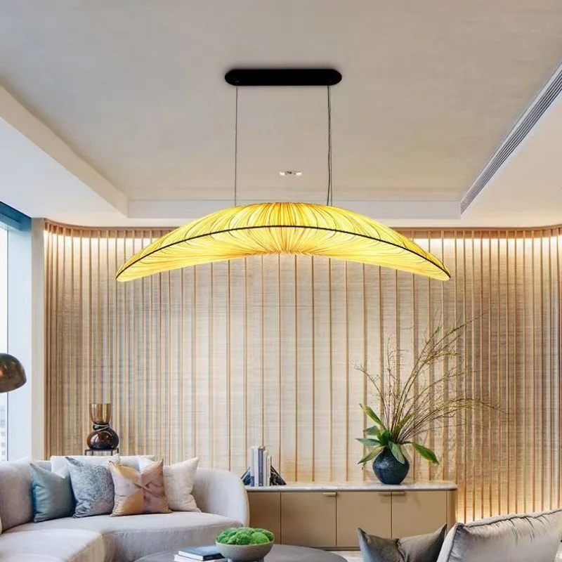New Chinese Style Minimalist Light Luxury Modern Homestay Fabric Restaurant Lamp Creative Long Living Room Tea Room Pendant Lamp
New Chinese Style Minimalist Light Luxury Modern Homestay Fabric Restaurant Lamp Creative Long Living Room Tea Room Pendant Lamp