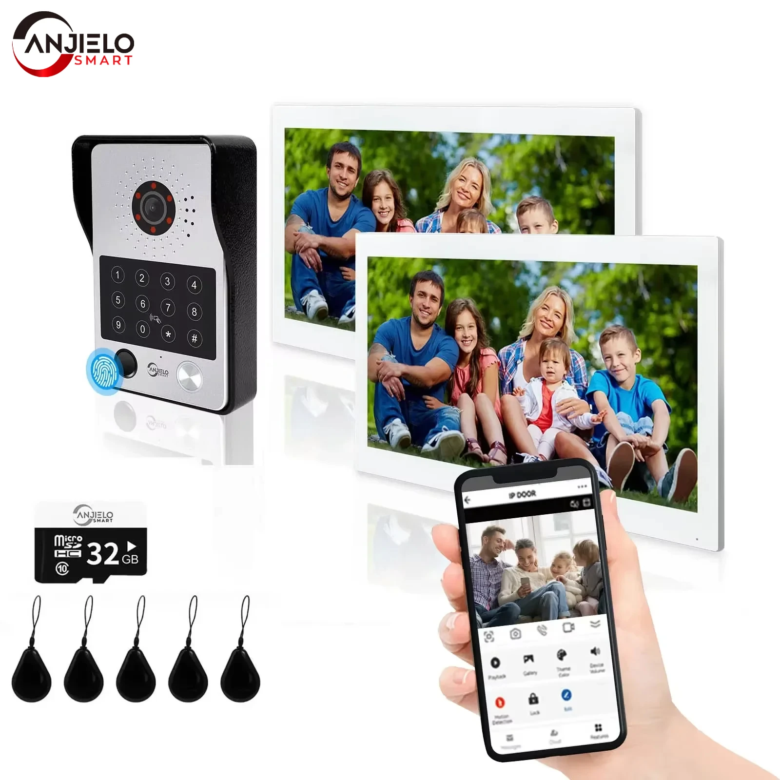Видеодомофон ANJIELO SMART для квартиры, проводной, с функцией домашнего помощника, поддержка Tuya, защита и безопасность
Видеодомофон ANJIELO SMART для квартиры, проводной, с функцией домашнего помощника, поддержка Tuya, защита и безопасность