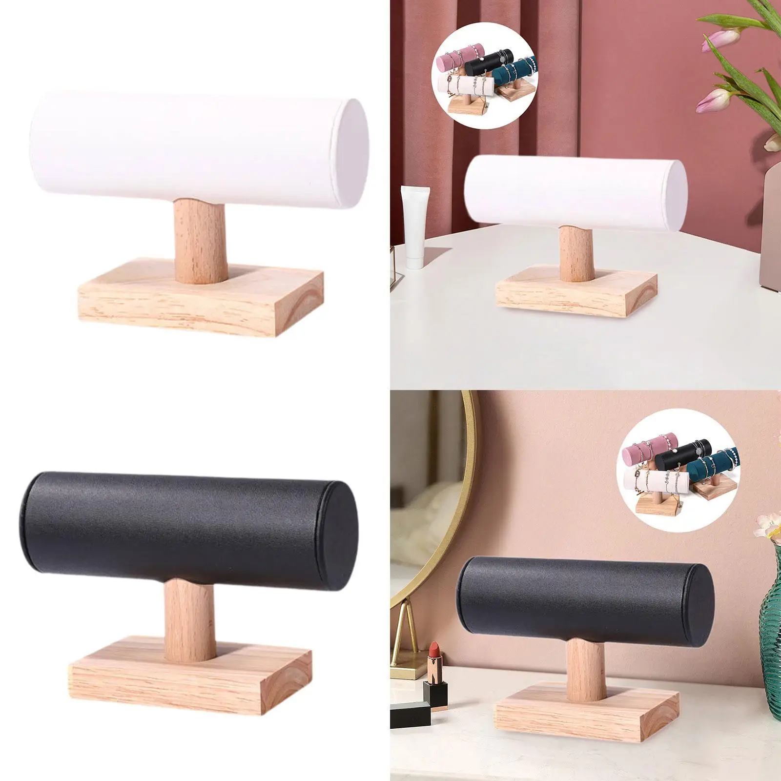 Bracelet Holder Desktop Wooden Base Watch Scrunchie Holder Jewelry Organizer for Men Women Hair Ties Scrunchies Show Selling
Bracelet Holder Desktop Wooden Base Watch Scrunchie Holder Jewelry Organizer for Men Women Hair Ties Scrunchies Show Selling