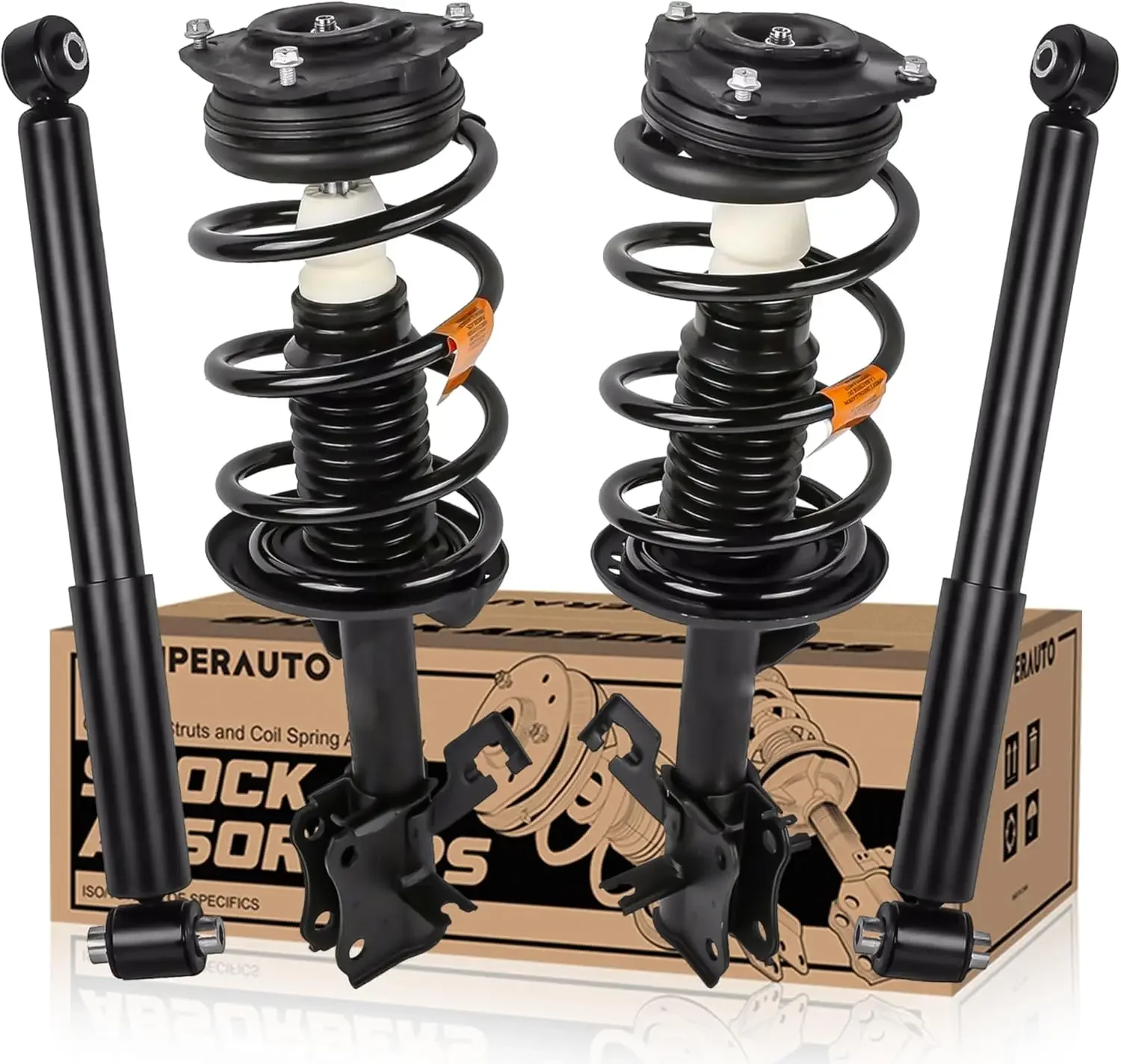 Front and Rear Struts Complete Assembly Shocks Absorbers Compatible for 2007-2012 Nissan Sentra 2.0L, 4PCS
Front and Rear Struts Complete Assembly Shocks Absorbers Compatible for 2007-2012 Nissan Sentra 2.0L, 4PCS