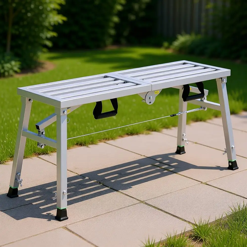 Portable 39x12 Scaffolding Platform, Adjustable Steel Step Ladder, 19.7-29.1 Height, 400 lbs Capacity, Non-Slip for Painting and
Portable 39x12 Scaffolding Platform, Adjustable Steel Step Ladder, 19.7-29.1 Height, 400 lbs Capacity, Non-Slip for Painting and