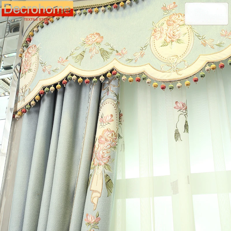 Customized Light Blue Embroidered Screen Jacquard Stitching Thickened Curtains for Bedroom Living Room French Window Balcony
Customized Light Blue Embroidered Screen Jacquard Stitching Thickened Curtains for Bedroom Living Room French Window Balcony