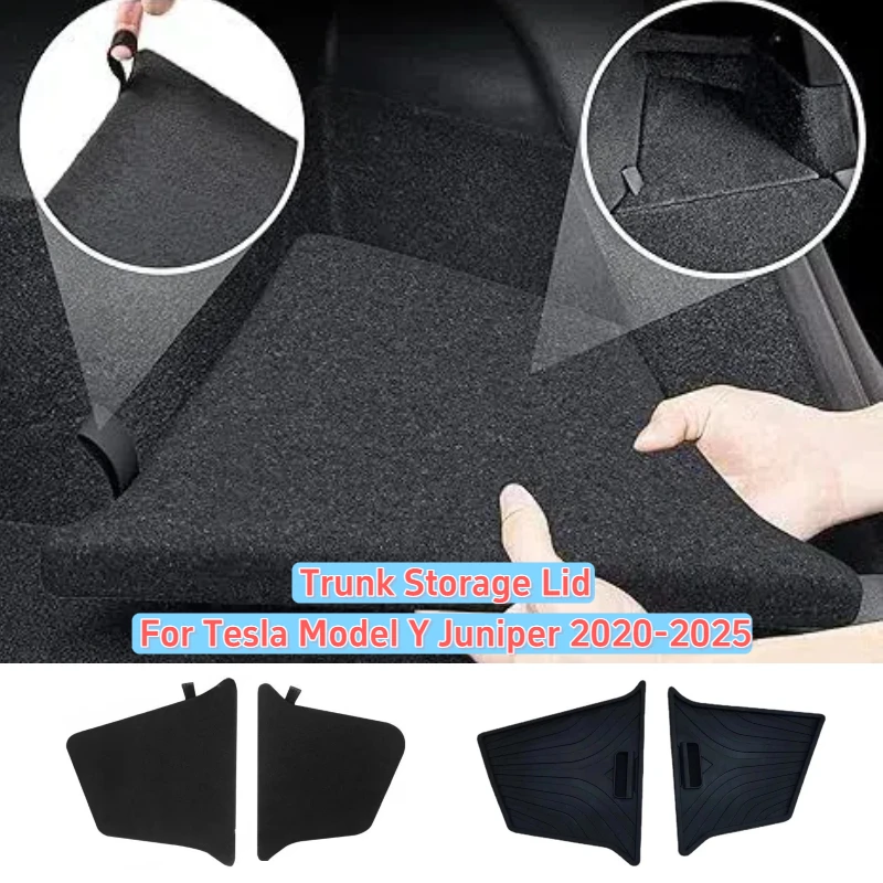 2pcs Trunk Side Storage Cover for Tesla Model Y Juniper 2020-2025 Flocking /TPE Only Lids Car Cover Board Interior Accessories
2pcs Trunk Side Storage Cover for Tesla Model Y Juniper 2020-2025 Flocking /TPE Only Lids Car Cover Board Interior Accessories