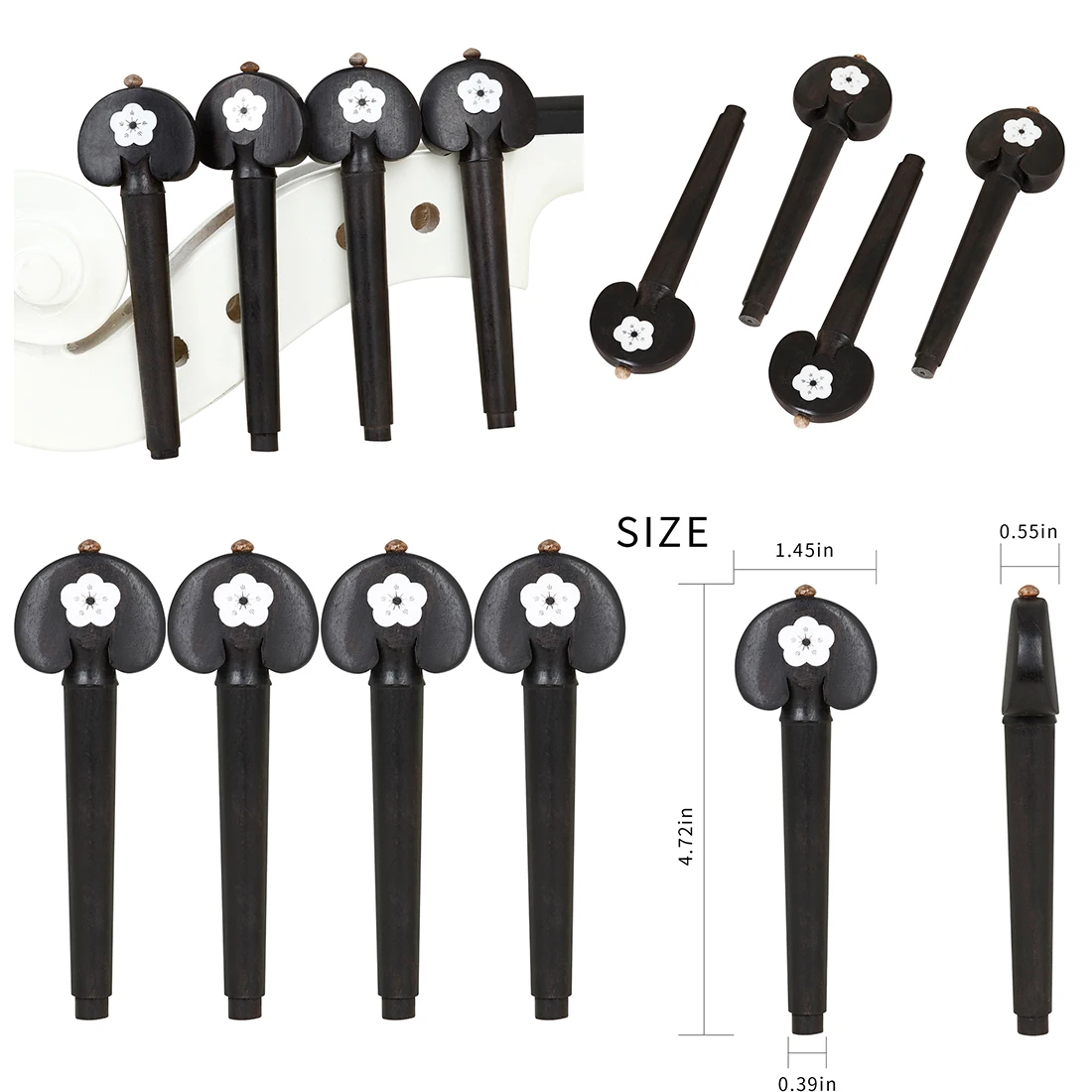 Cello String Knob Ebonewood Hand String Shaft Hand-Carved Ebonewood Hand String Shaft Cello Shaft for Cello Accessories
Cello String Knob Ebonewood Hand String Shaft Hand-Carved Ebonewood Hand String Shaft Cello Shaft for Cello Accessories