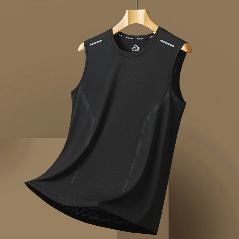 Summer thin sleeveless T-shirt men's vest for outerwear, camisole base, loose quick drying running, sports clothes for men
Summer thin sleeveless T-shirt men's vest for outerwear, camisole base, loose quick drying running, sports clothes for men