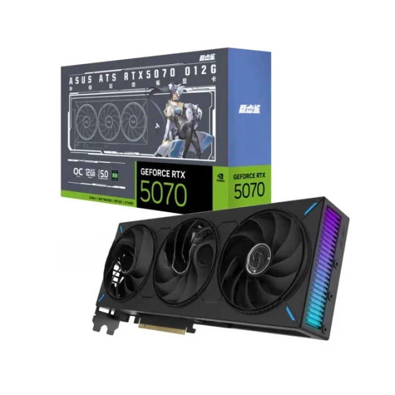 ATS-RTX5070-O12G Megalodon new suitable for live rendering of e-sports games independent graphics card
ATS-RTX5070-O12G Megalodon new suitable for live rendering of e-sports games independent graphics card