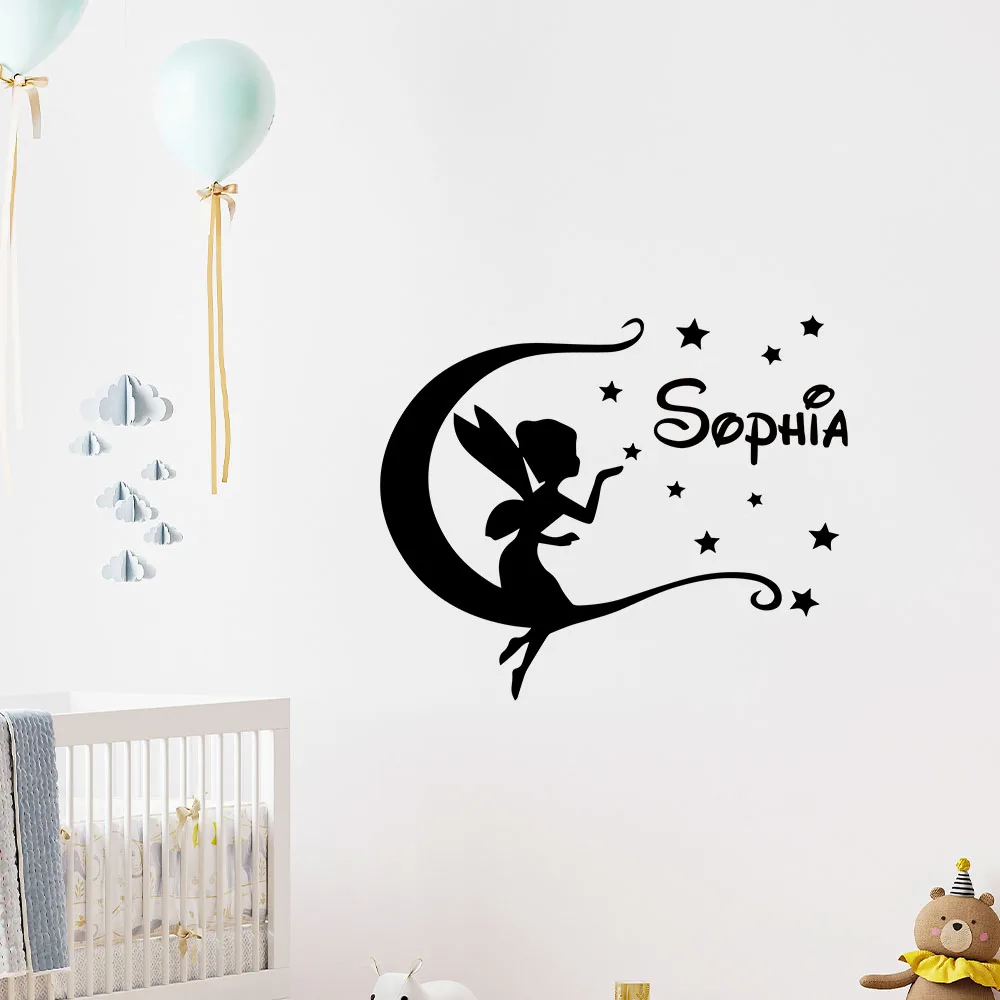 1PC Creative Fairy Moon Stars Custom Name Vinyl Decals Wall Stickers Home Decor Wall Decal Home Decor
1PC Creative Fairy Moon Stars Custom Name Vinyl Decals Wall Stickers Home Decor Wall Decal Home Decor
