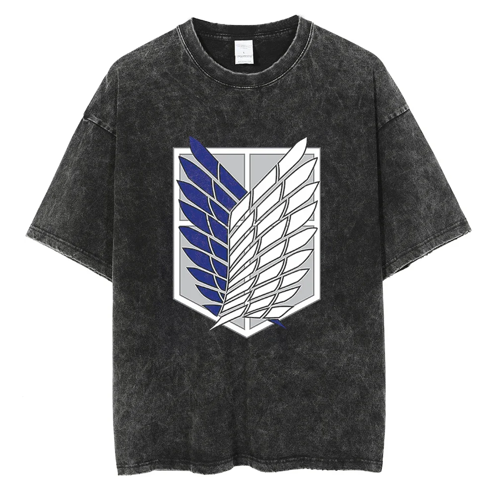 Japanese Anime Attack on Titan Printed T-Shirts Men Hip Hop Harajuku Washed Tshirt Cotton Tee Summer Short Sleeve Tees
Japanese Anime Attack on Titan Printed T-Shirts Men Hip Hop Harajuku Washed Tshirt Cotton Tee Summer Short Sleeve Tees