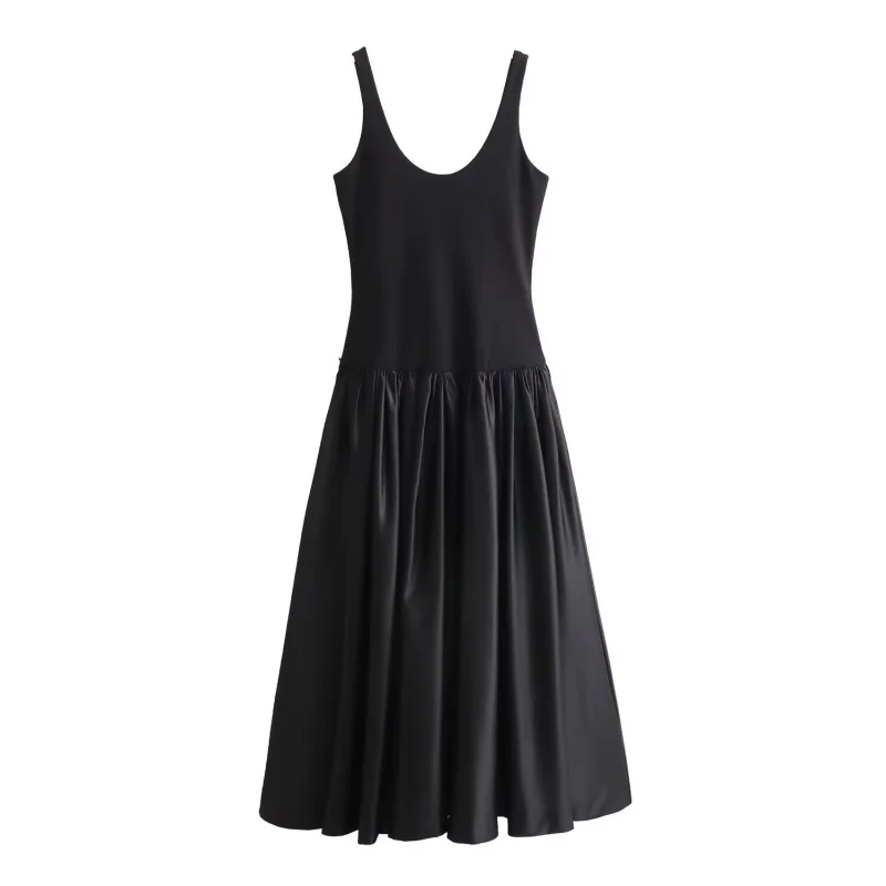 Autumn Square Collar Sleeveless Patchwork Dress Women Pockets Decoration Wide Shoulder Dress Female Casual Elegant Wear 2025 New
Autumn Square Collar Sleeveless Patchwork Dress Women Pockets Decoration Wide Shoulder Dress Female Casual Elegant Wear 2025 New