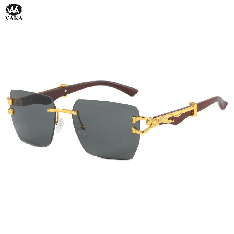 Vintage Rimless Metal Leopard Head Metal Frame Men Women Sunglasses Unisex Outdoor Party Vacation Travel Driving Gradient Lenses
Vintage Rimless Metal Leopard Head Metal Frame Men Women Sunglasses Unisex Outdoor Party Vacation Travel Driving Gradient Lenses