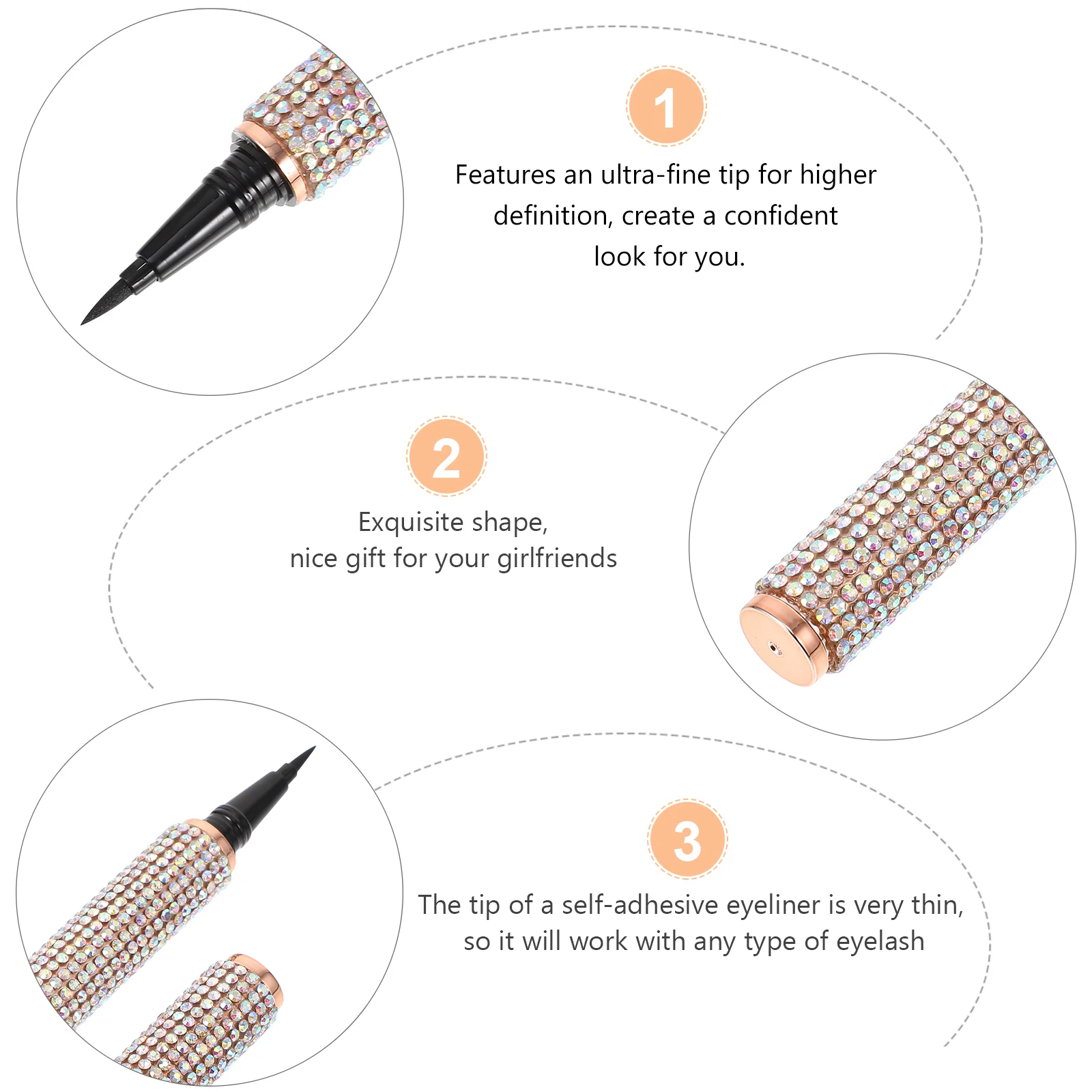 Liquid Eyeliner Water Cat Black White Liners Pencils Waterproof Smudge Self-adhesive
Liquid Eyeliner Water Cat Black White Liners Pencils Waterproof Smudge Self-adhesive