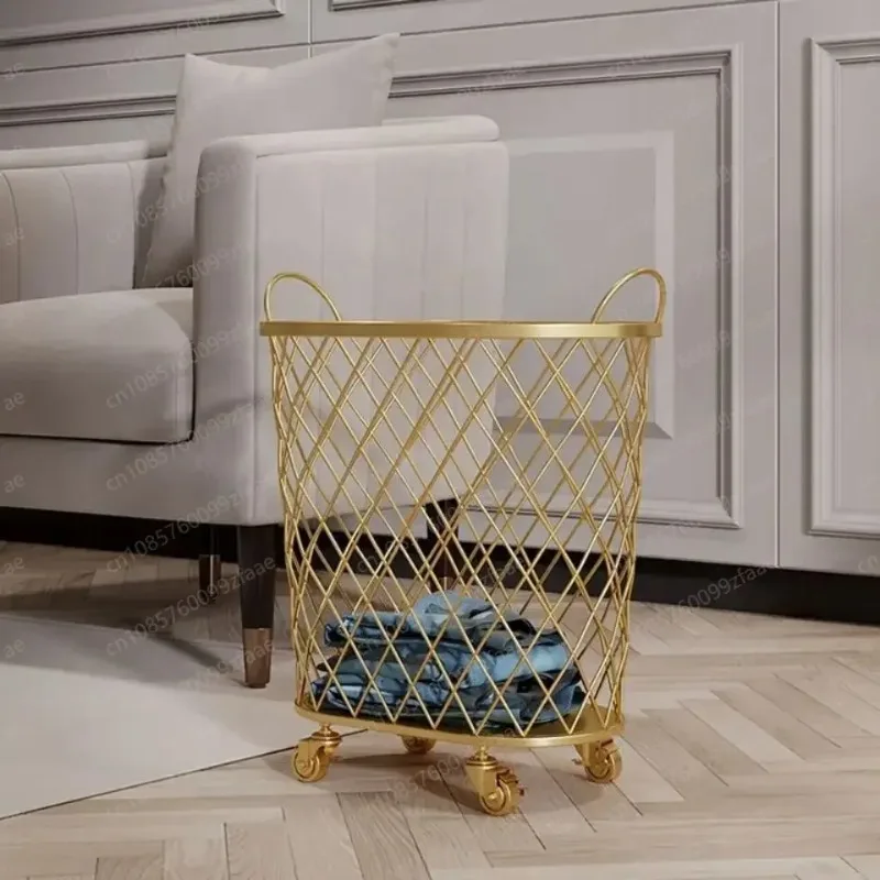 Nordic Gold Metal Laundry Basket With Wheels Handle Dirty Clothes Storage Organizer Hamper
Nordic Gold Metal Laundry Basket With Wheels Handle Dirty Clothes Storage Organizer Hamper
