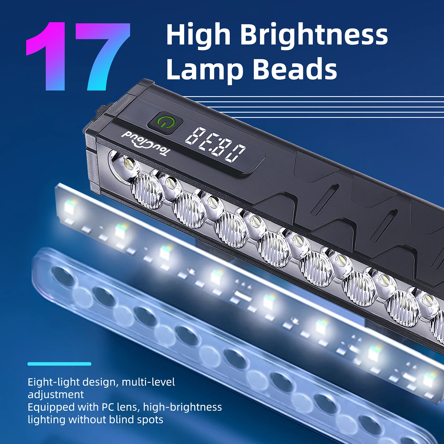 10000mAh Bike Light 3/5/6/8/17LED Multi Mode Super Bright USB Rechargeable Cycling Flashlight with Power Bank for Mountain Road
10000mAh Bike Light 3/5/6/8/17LED Multi Mode Super Bright USB Rechargeable Cycling Flashlight with Power Bank for Mountain Road