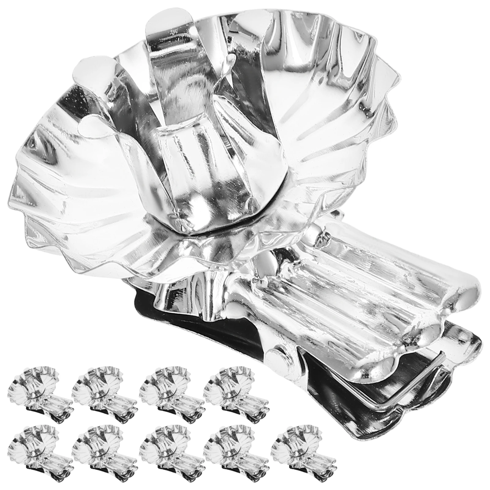 36pcs Holder Clips Silver Flower Shaped Metal Christmas Tree Holders Stable High Temp Resistant Tea Light Stand
36pcs Holder Clips Silver Flower Shaped Metal Christmas Tree Holders Stable High Temp Resistant Tea Light Stand