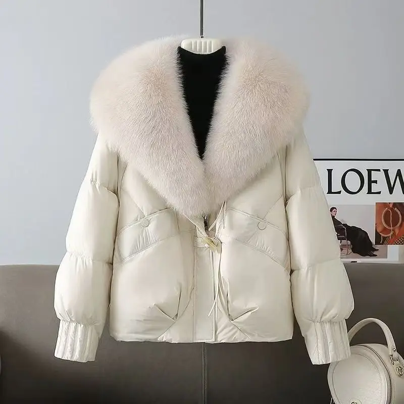 Женское хлопковое пальто с очень большим меховым воротником Thiened Cotton Jaet ort Sli Age-Defng, свободное хлопковое пальто в Корейском стиле для поездок на работу
Женское хлопковое пальто с очень большим меховым воротником Thiened Cotton Jaet ort Sli Age-Defng, свободное хлопковое пальто в Корейском стиле для поездок на работу