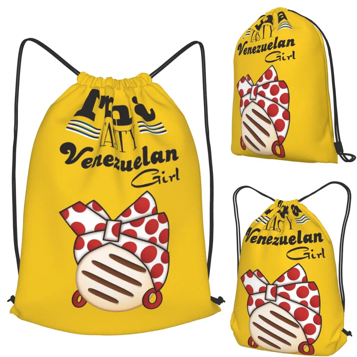 Arepa Venezuela Im A Tasty Venezuelan Girl Backpacks Fashion Drawstring Bundle PocketSports Bag Book Bags for Man Woman Students
Arepa Venezuela Im A Tasty Venezuelan Girl Backpacks Fashion Drawstring Bundle PocketSports Bag Book Bags for Man Woman Students