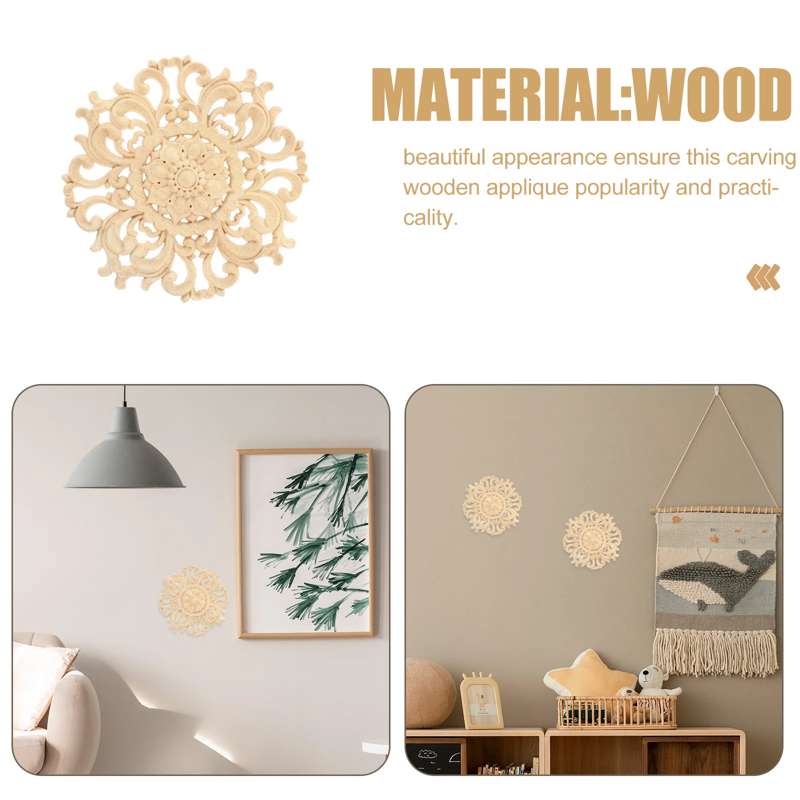 4Pcs Wooden Carved Onlays Furniture Decor Bed Door Cabinets Wall Wood Carving Appliques Wooden Carved Onlays Carving Decal
4Pcs Wooden Carved Onlays Furniture Decor Bed Door Cabinets Wall Wood Carving Appliques Wooden Carved Onlays Carving Decal