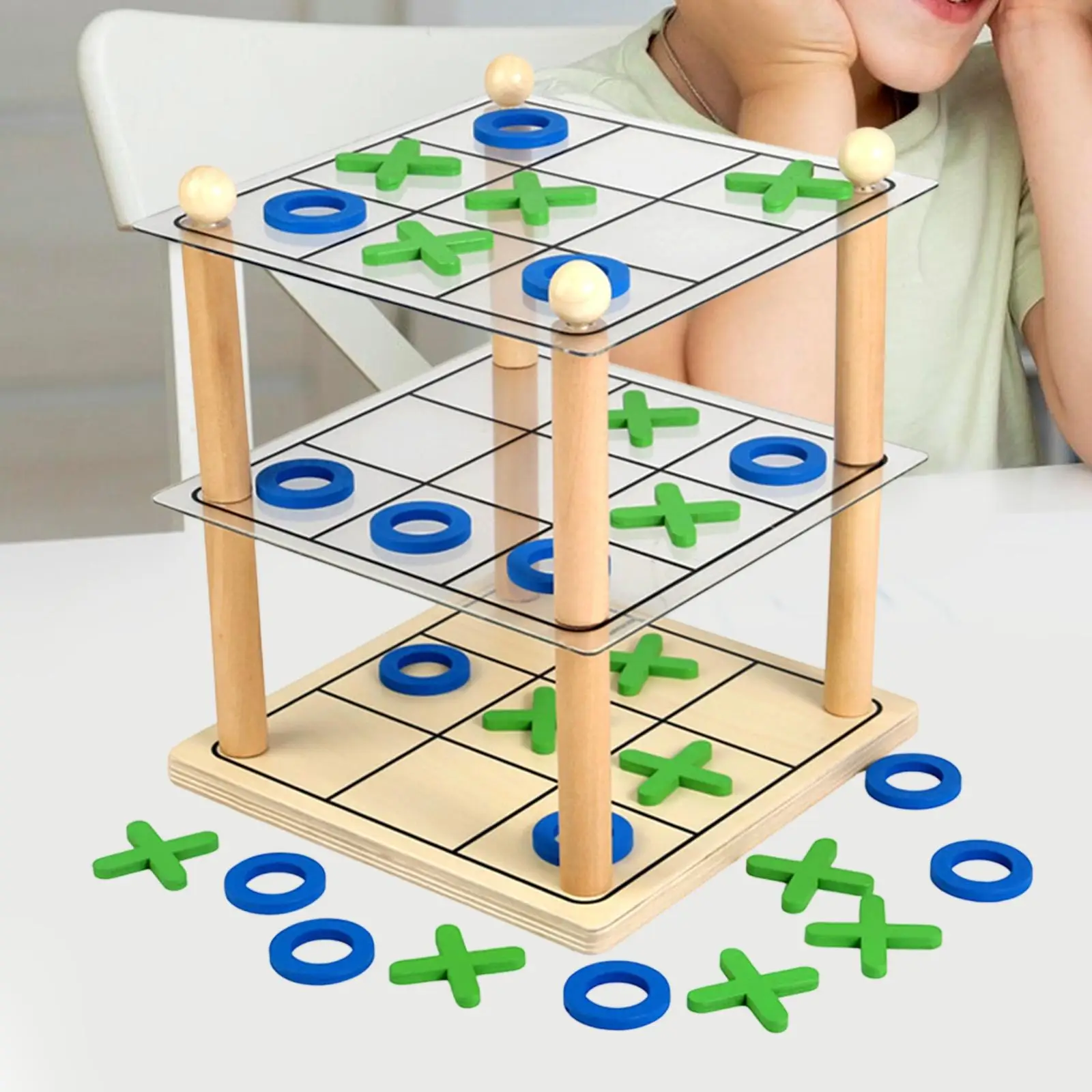 Tic TAC Toe Game 3 Tier XO Chess Board Game Educational Toy for Entertainment Travel
Tic TAC Toe Game 3 Tier XO Chess Board Game Educational Toy for Entertainment Travel