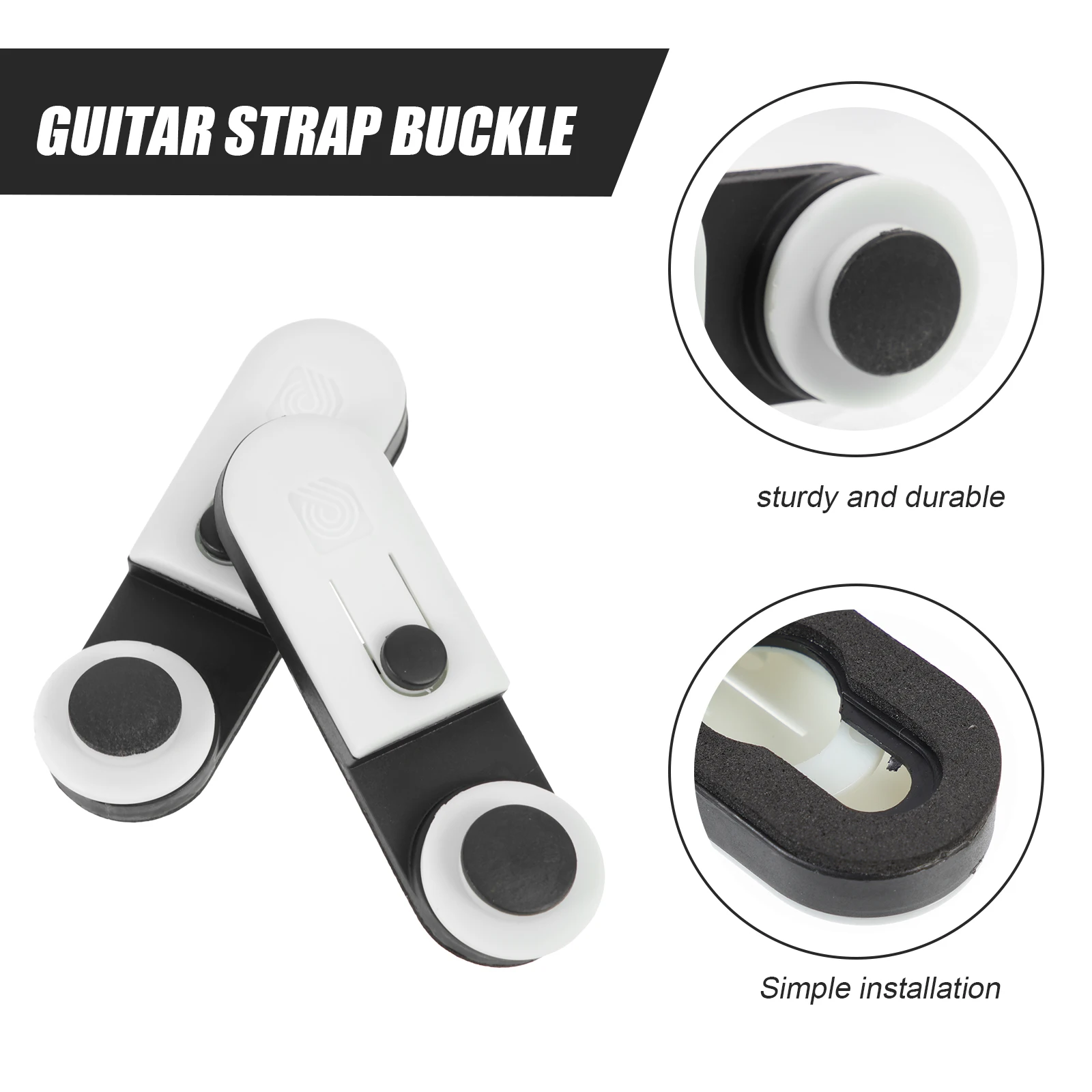 2Pcs Guitar Strap Locks Anti- Buttons Replacement Strap Retainers Bass Strap Pegs Guitar Accessories
2Pcs Guitar Strap Locks Anti- Buttons Replacement Strap Retainers Bass Strap Pegs Guitar Accessories