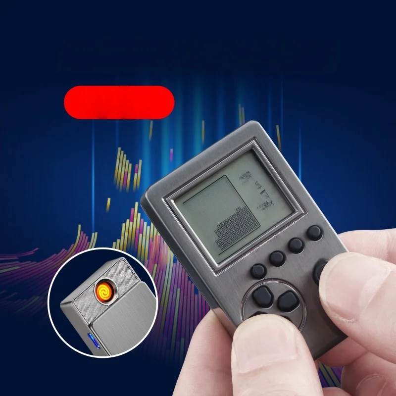 Retro Game Console USB Lighter, Novelty Rechargeable Electric Lighter with Built-in Tetris Game, Unique Gift Lighters Smoking
Retro Game Console USB Lighter, Novelty Rechargeable Electric Lighter with Built-in Tetris Game, Unique Gift Lighters Smoking