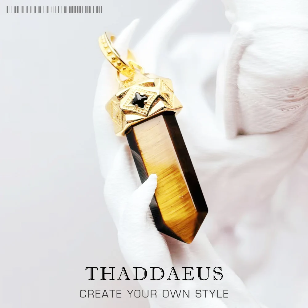 Gold Plated Pendants Tiger Eye Stone Hexagon Design New Jewelry Vitnage 925 Sterling Silver Lucky Gift For Women Men
Gold Plated Pendants Tiger Eye Stone Hexagon Design New Jewelry Vitnage 925 Sterling Silver Lucky Gift For Women Men