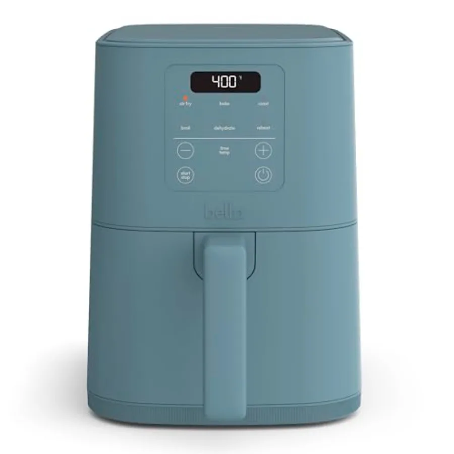 4Qt Slim Air Fryer for compact kitchens, ceramic nonstick coating, surf color, space-saving design with 6 presets and auto shut
4Qt Slim Air Fryer for compact kitchens, ceramic nonstick coating, surf color, space-saving design with 6 presets and auto shut
