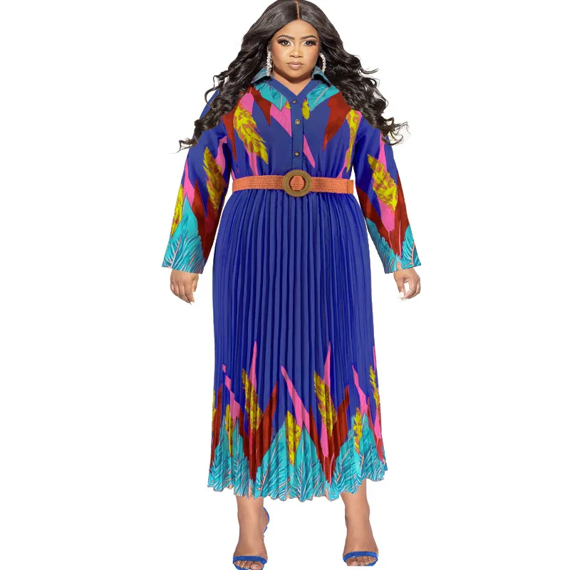 African Shirt Maxi Dress Women High Waist Full Sleeve Robes Autumn New Fashion Print Elegant Streetwear African Dresses Vestidos
African Shirt Maxi Dress Women High Waist Full Sleeve Robes Autumn New Fashion Print Elegant Streetwear African Dresses Vestidos