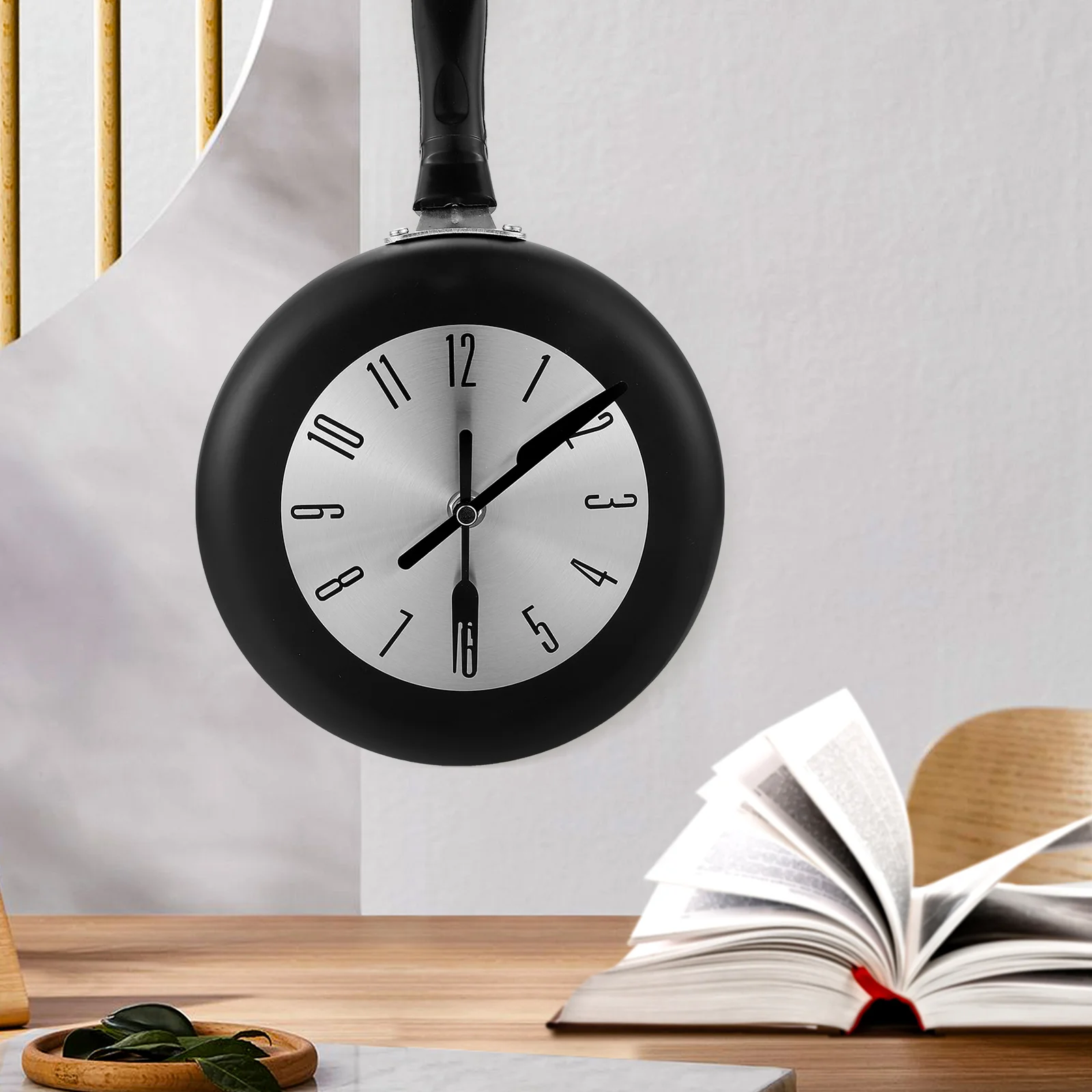 Quartz Wall Clock Silent Sweep Seconds Accurate Time Stainless Steel Home Decor Hanging Clock Kitchen Frying Pan Modern Style
Quartz Wall Clock Silent Sweep Seconds Accurate Time Stainless Steel Home Decor Hanging Clock Kitchen Frying Pan Modern Style