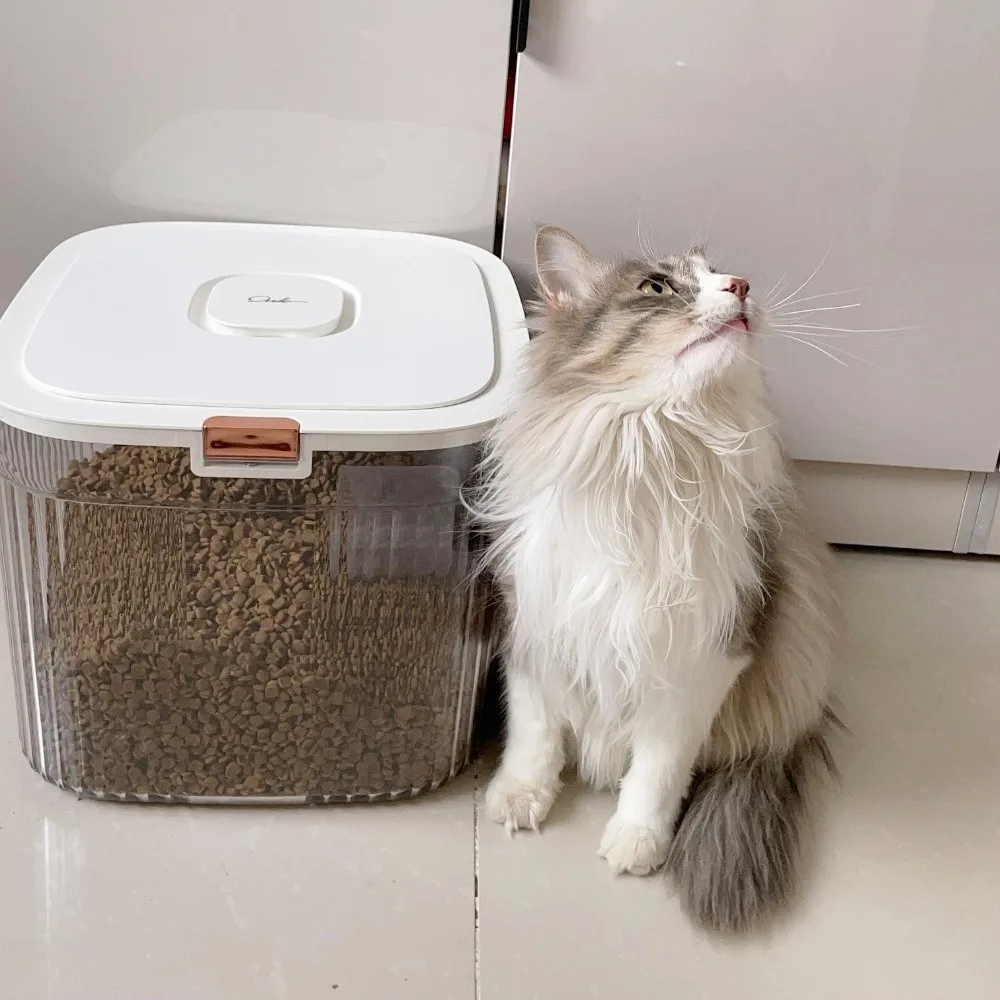 Flip Cover Dog Food Storage Container Transparent Large Capacity Cat Dry Food Box Sealed Plastic Pet Food Storage Barrel
Flip Cover Dog Food Storage Container Transparent Large Capacity Cat Dry Food Box Sealed Plastic Pet Food Storage Barrel