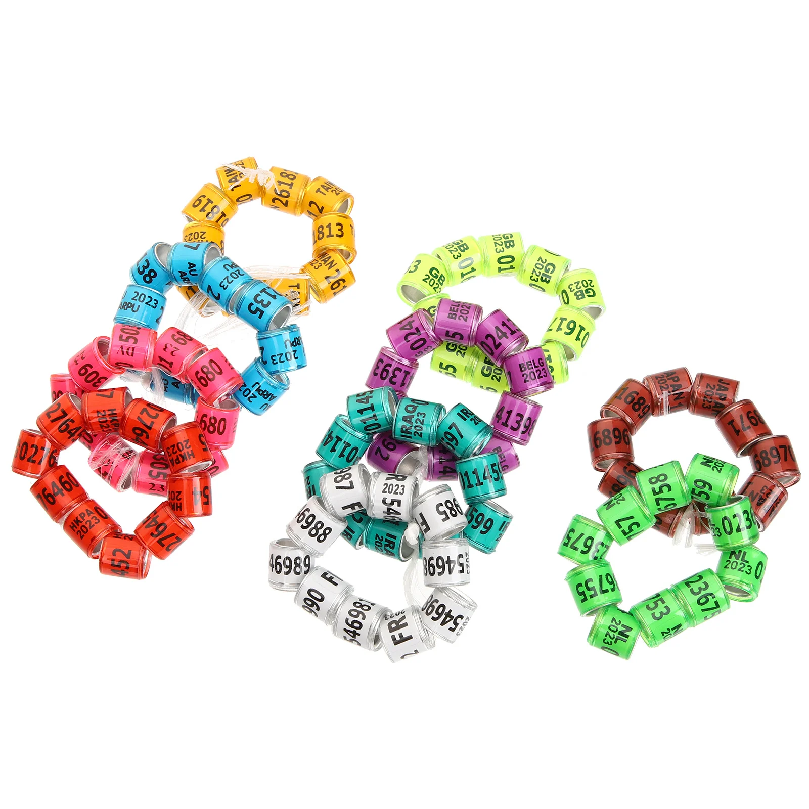 100Pcs Pigeon Racing Leg Bands Aluminum Plastic Durable Bird Foot Rings for Homing and Racing Pigeons Pigeon Foot Ring
100Pcs Pigeon Racing Leg Bands Aluminum Plastic Durable Bird Foot Rings for Homing and Racing Pigeons Pigeon Foot Ring