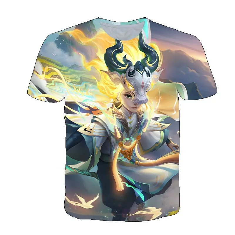 New King of Glory short sleeved 3D printed men's summer T-shirt, youth men's and women's personalized casual top
New King of Glory short sleeved 3D printed men's summer T-shirt, youth men's and women's personalized casual top