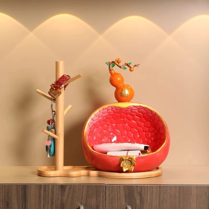 Pomegranate Duozi Duofu key storage rack storage ornament key
Pomegranate Duozi Duofu key storage rack storage ornament key