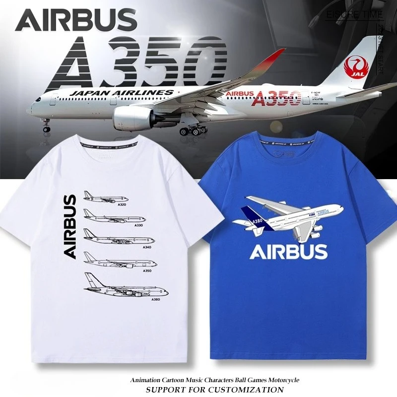 2025 Summer Airbus Clothing Customization Aerospace Plane AIRBUS Pilot Cotton Short sleeved Airplane enthusiasts T-shirt 
2025 Summer Airbus Clothing Customization Aerospace Plane AIRBUS Pilot Cotton Short sleeved Airplane enthusiasts T-shirt