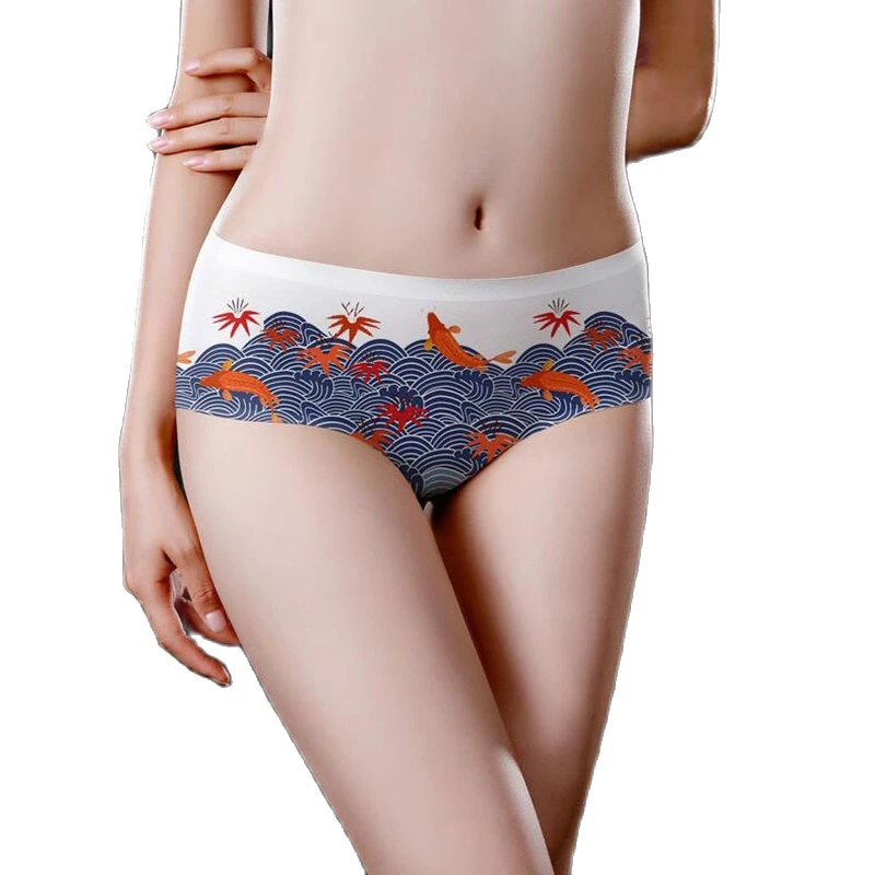 Cute Panties Women Sexy Underwear Ice Silk Breathable Intimates Lingerie Briefs Japaness Style Print Underpants Women Panty
Cute Panties Women Sexy Underwear Ice Silk Breathable Intimates Lingerie Briefs Japaness Style Print Underpants Women Panty