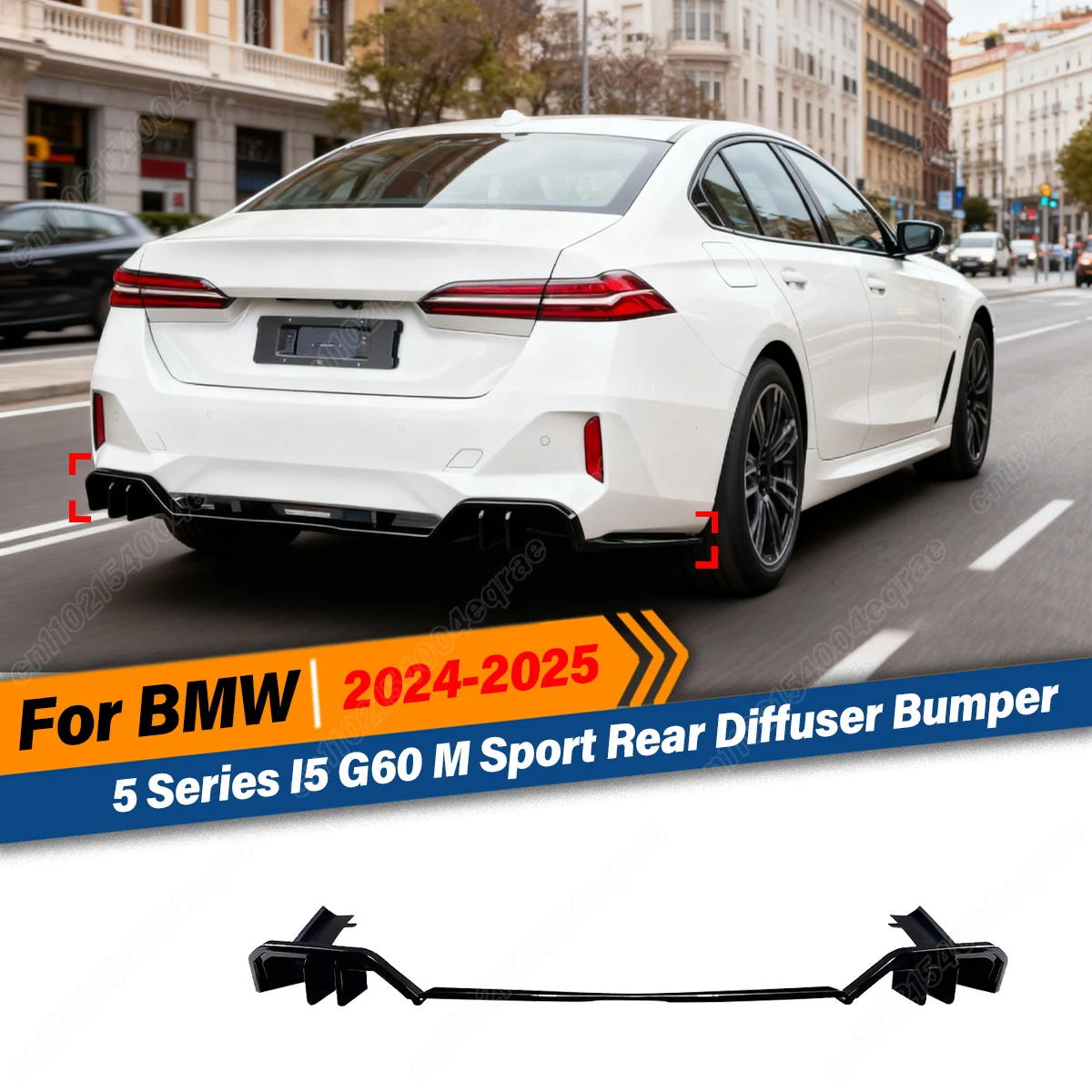 For BMW 5 Series I5 G60 M Sport 2024+ Rear Diffuser Bumper MP Style Lip Splitter Spoiler Exterior Parts Kits Accessories BodyKit
For BMW 5 Series I5 G60 M Sport 2024+ Rear Diffuser Bumper MP Style Lip Splitter Spoiler Exterior Parts Kits Accessories BodyKit