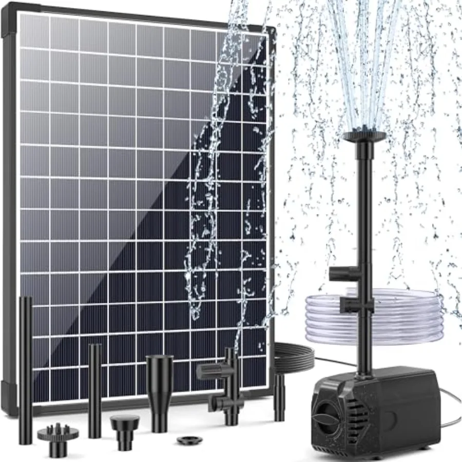 25W Solar Water Pump for Ponds Garden Fish Tank Waterfall Hydroponics with Adjustable Flow Water Shortage Protection Diverter V
25W Solar Water Pump for Ponds Garden Fish Tank Waterfall Hydroponics with Adjustable Flow Water Shortage Protection Diverter V