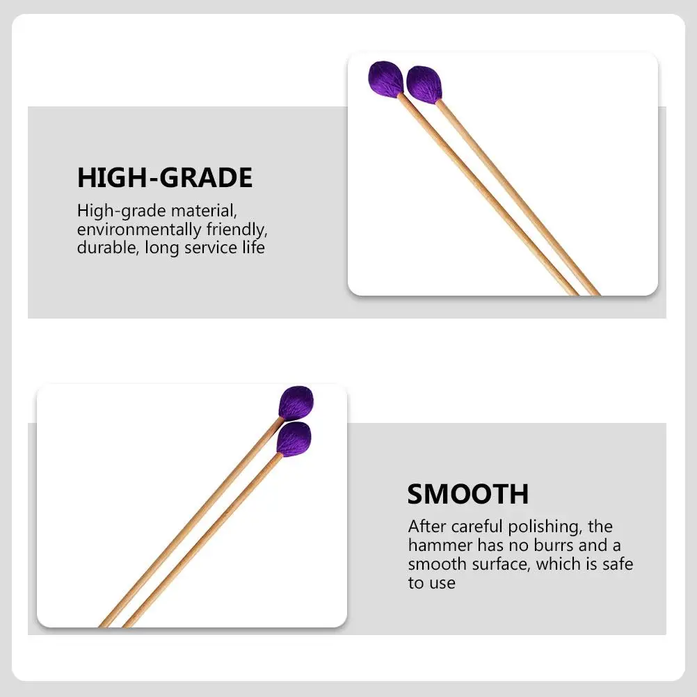 2pcs MarimbaHammer XylophoneSticks HighGradeMaterial PercussionAccessories LongServiceLife EnviroFriendly SmoothSurface
2pcs MarimbaHammer XylophoneSticks HighGradeMaterial PercussionAccessories LongServiceLife EnviroFriendly SmoothSurface