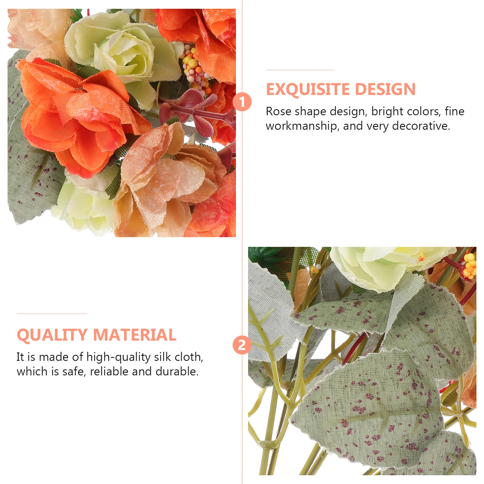 2Pcs Exquisite Artificial Rose Bouquet Forever Blooming Faux Flowers for Living Room Bedroom Dining Table Decor Romantic Home
2Pcs Exquisite Artificial Rose Bouquet Forever Blooming Faux Flowers for Living Room Bedroom Dining Table Decor Romantic Home