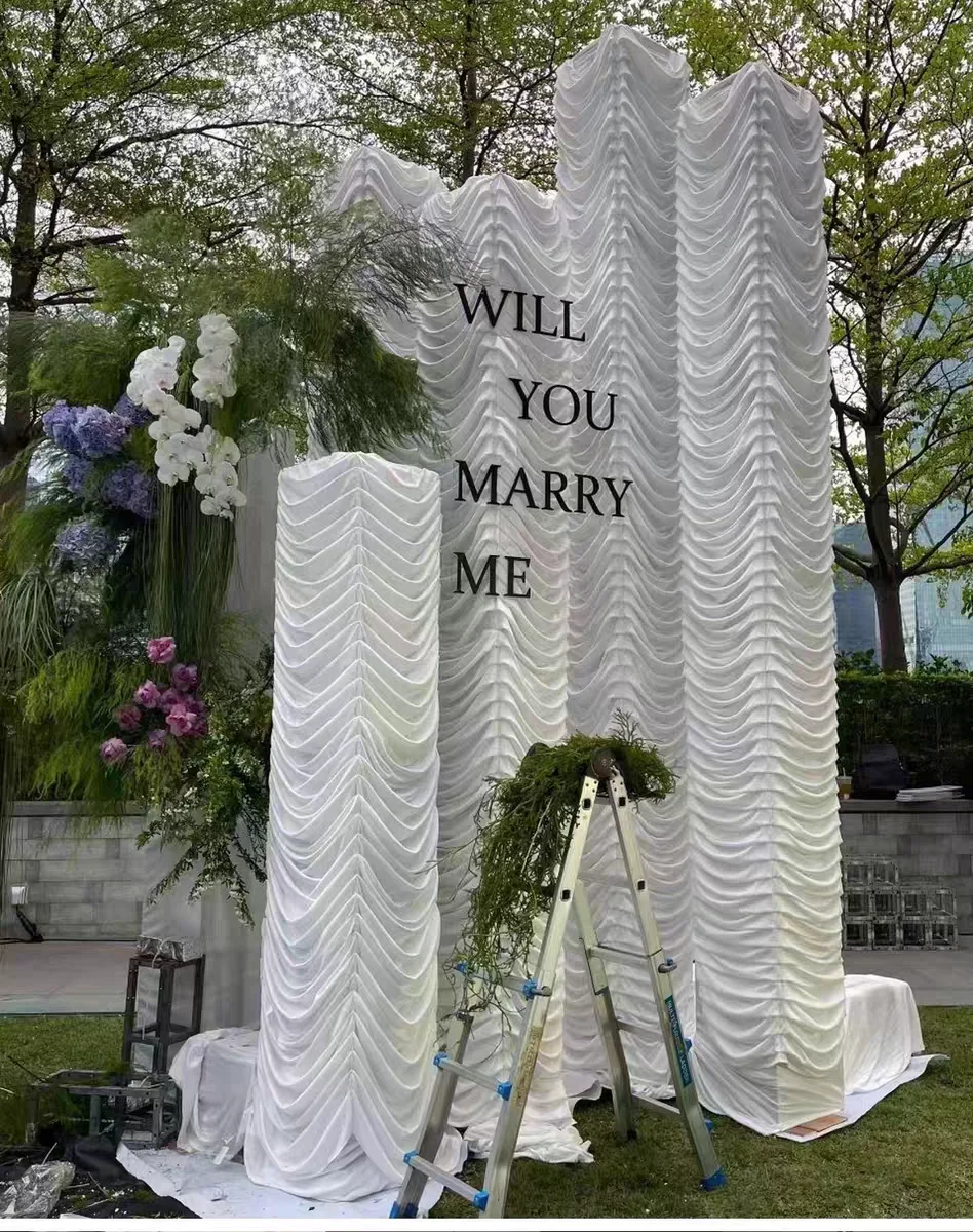 4pcs Wedding prop wave pattern truss elastic fabric stage fishbone design cover for mall events and performances Arch Decoration
4pcs Wedding prop wave pattern truss elastic fabric stage fishbone design cover for mall events and performances Arch Decoration