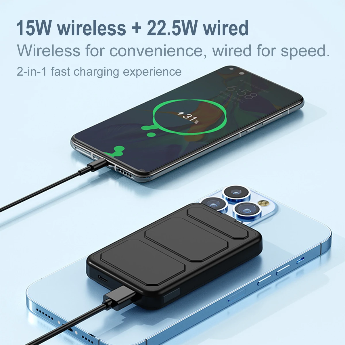 NEW Power Bank 10000mAh Mini Magnetic Wireless Fast Charge Auto-wake For iPhone 15 14 13 Pro Max Magnetic Powerbank
NEW Power Bank 10000mAh Mini Magnetic Wireless Fast Charge Auto-wake For iPhone 15 14 13 Pro Max Magnetic Powerbank