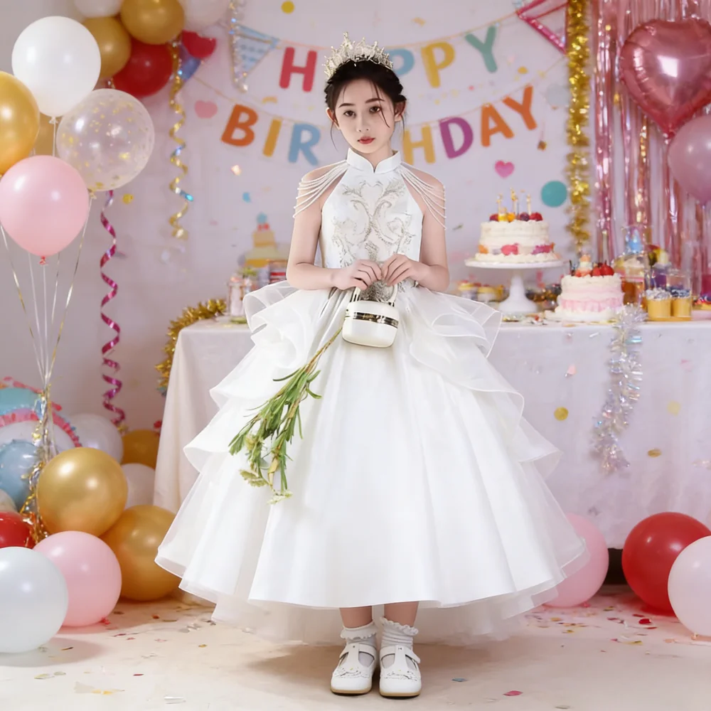 Children Flower Girl Dress Kids Birthday Princess GownNew Champagne Sleeveless Tassel Pageant Formal Party Celebration Outfit
Children Flower Girl Dress Kids Birthday Princess GownNew Champagne Sleeveless Tassel Pageant Formal Party Celebration Outfit
