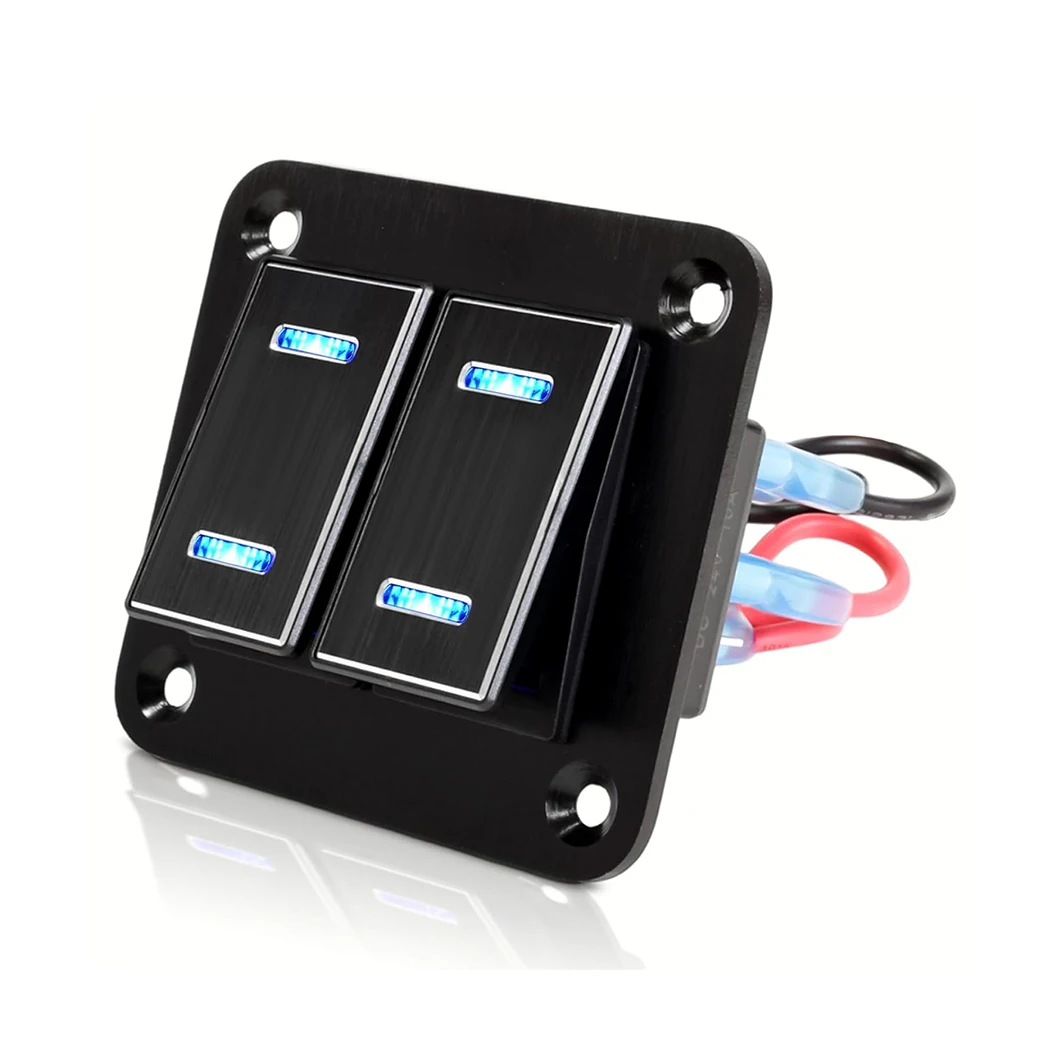 ABILKEEN ON-OFF Dual LED Illuminate 2 Gang Rocker Switch Panel DC12-24V Toggle Switch Modification Panel for Car RV Truck Boat
ABILKEEN ON-OFF Dual LED Illuminate 2 Gang Rocker Switch Panel DC12-24V Toggle Switch Modification Panel for Car RV Truck Boat
