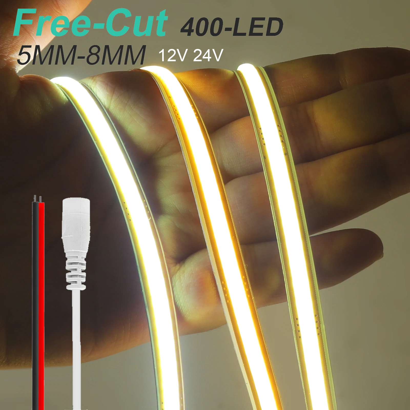 5 мм, 8 мм, свободная резка, светодиодная лента COB, 12 В, 24 В, гибкая лента, высокая яркость, 400 светодиодов/м, веревочный светильник, 2 контакта/провод постоянного тока, линейный светильник 0,5-20 м
5 мм, 8 мм, свободная резка, светодиодная лента COB, 12 В, 24 В, гибкая лента, высокая яркость, 400 светодиодов/м, веревочный светильник, 2 контакта/провод постоянного тока, линейный светильник 0,5-20 м